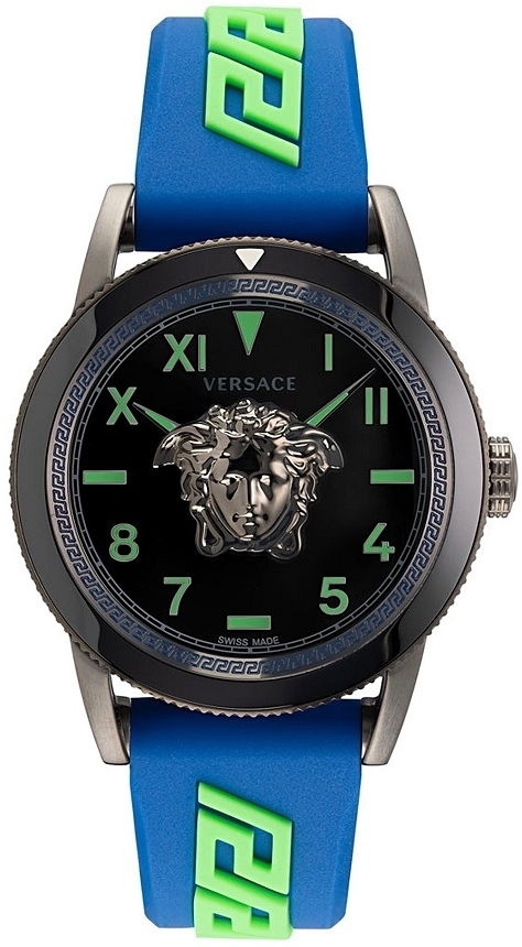 Versace Herrklocka VE2V00722 V Palazzo Svart/Plast Ø43 mm - Versace
