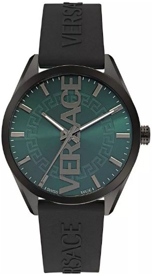 Versace Herrklocka VE3H00322 V Vertical Grön/Gummi Ø42 mm - Versace