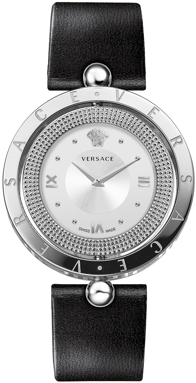 Versace Damklocka VE7900120 Eon Silverfärgad/Läder Ø34 mm - Versace