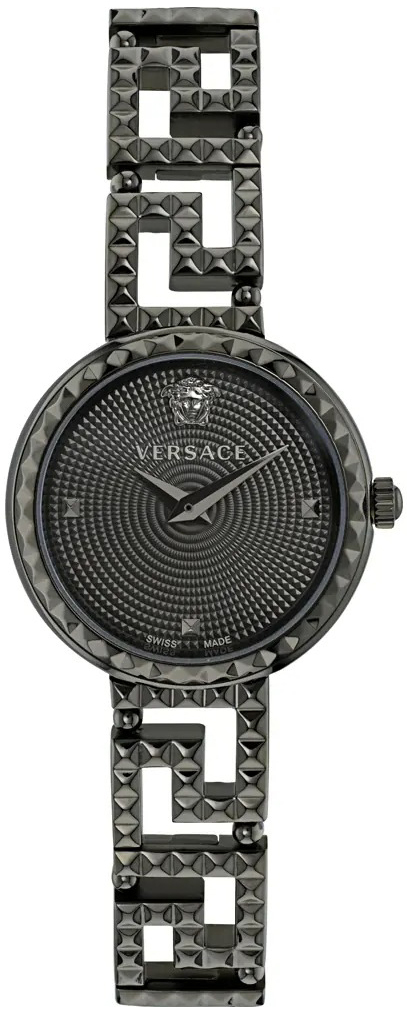 Versace Damklocka VE7A00123 Greca Grå/Stål Ø28 mm - Versace