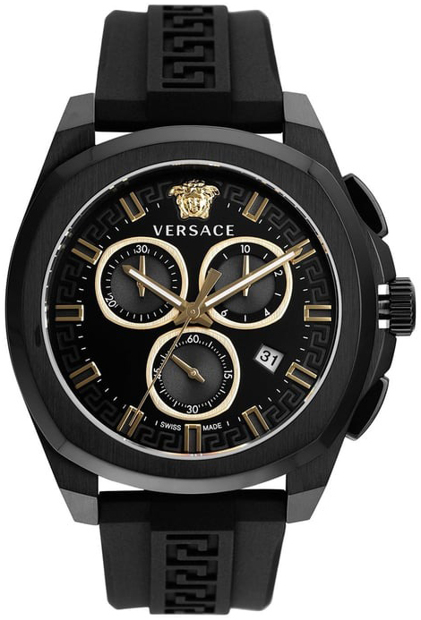 Versace Herrklocka VE7CA0523 Chrono Svart/Gummi - Versace