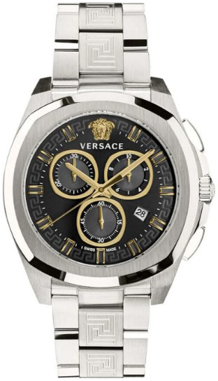 Versace Herrklocka VE7CA0723 Chrono Grå/Stål Ø43 mm - Versace