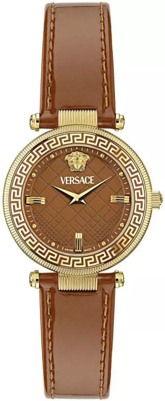Versace Damklocka VE8B00124 Reve Brun/Läder Ø42 mm - Versace
