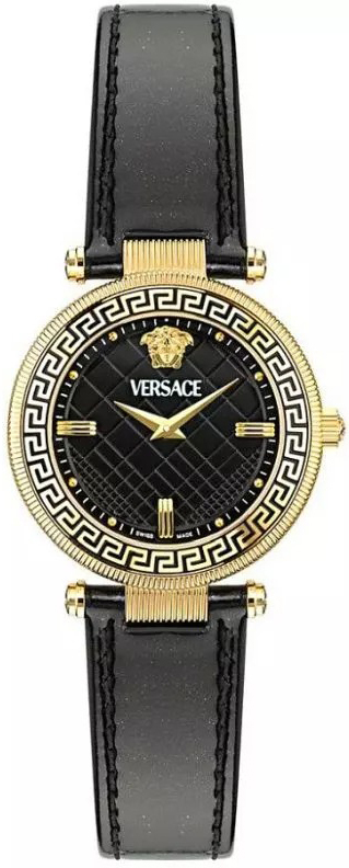 Versace Damklocka VE8B00224 Reve Svart/Läder Ø35 mm - Versace