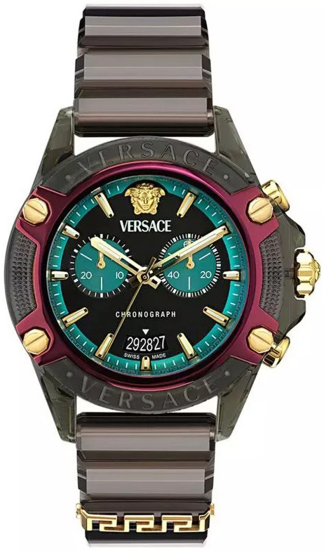 Versace Herrklocka VE8P00224 Icon Flerfärgad/Resinplast Ø44 mm - Versace