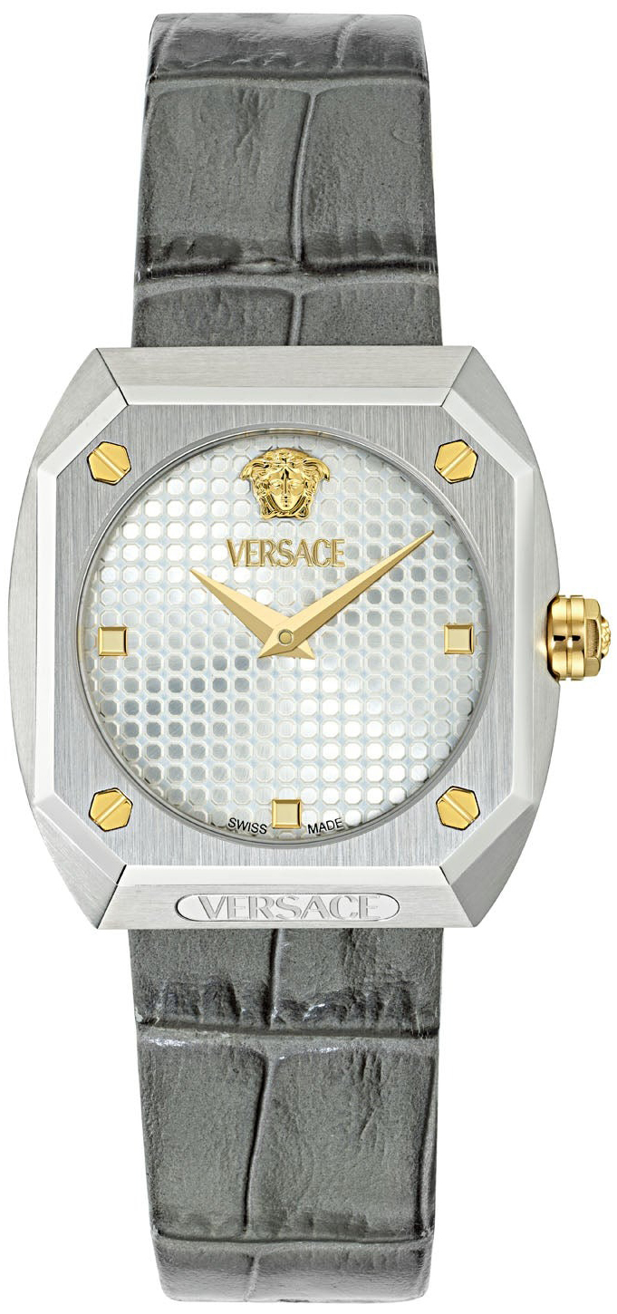 Versace Damklocka VE9E00124 Antares Silverfärgad/Läder - Versace