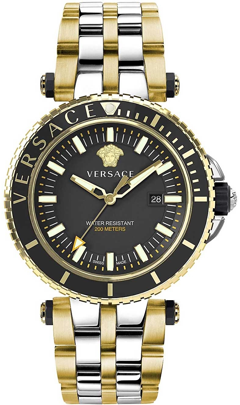 Versace Herrklocka VEAK00518 V Race Svart/Stål Ø46 mm - Versace