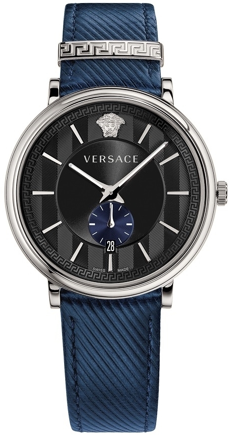 Versace Herrklocka VEBQ01018 V Circle Svart/Läder Ø42 mm - Versace