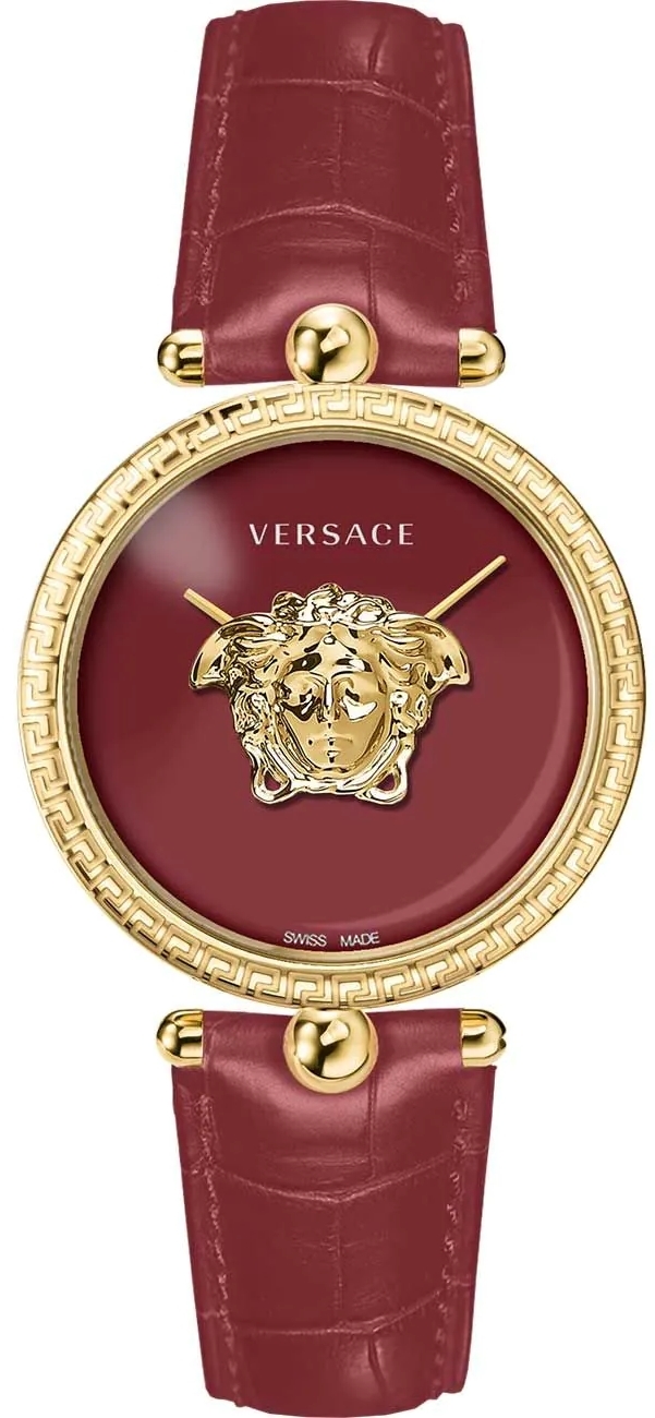 Versace Damklocka VECO02622 Palazzo Röd/Läder Ø39 mm - Versace