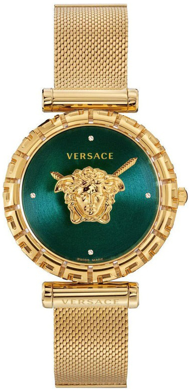 Versace Damklocka VEDV01619 Palazzo Empire Grön/Gulguldtonat stål