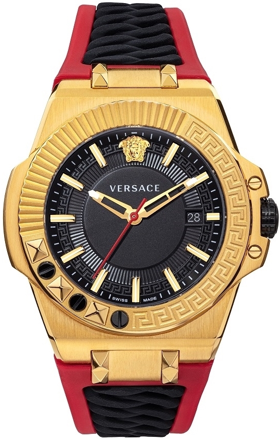 Versace Herrklocka VEDY00319 Chain Reaction Svart/Plast Ø45 mm - Versace