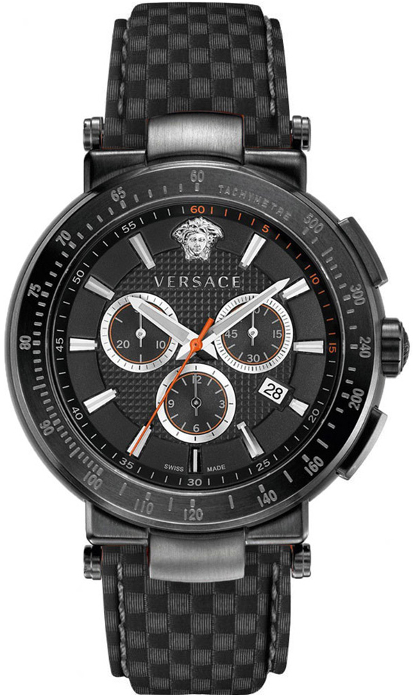 Versace Herrklocka VEFG02020 Mystique Sport Svart/Läder Ø46 mm - Versace