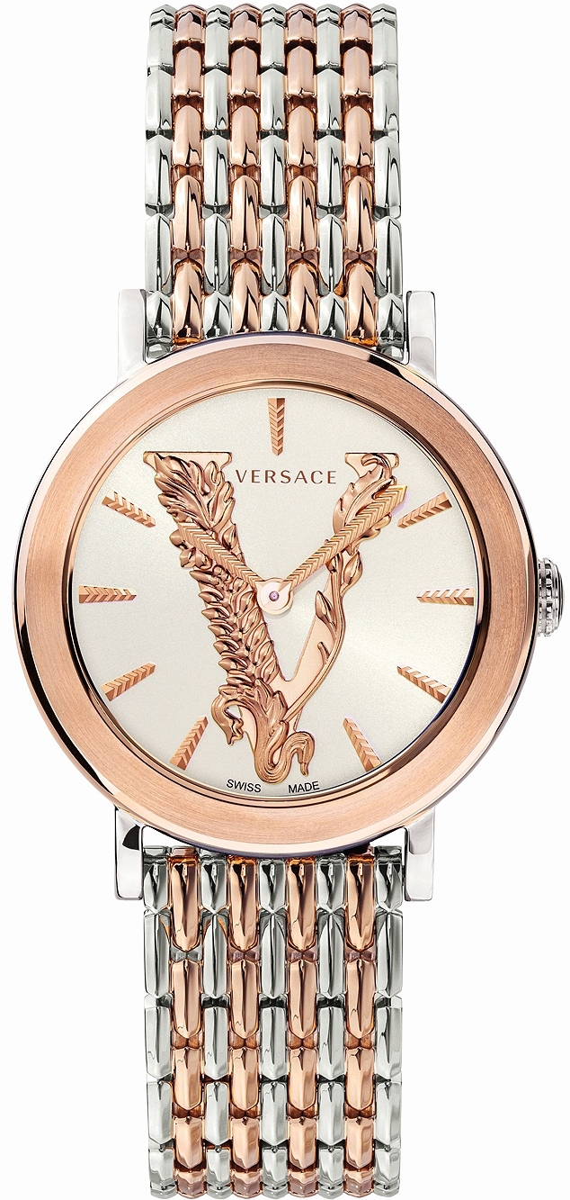 Versace Damklocka VEHC00519 Virtus Silverfärgad/Stål Ø36 mm - Versace