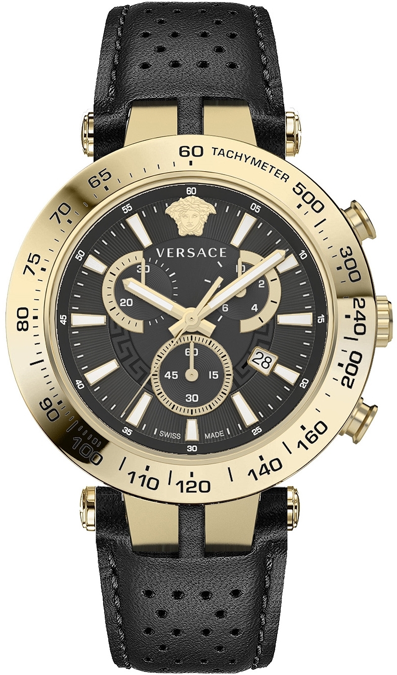 Versace Herrklocka VEJB00422 Bold Svart/Läder Ø46 mm - Versace