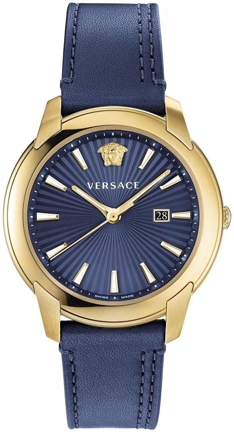 Versace Herrklocka VELQ00319 V Urban Blå/Läder Ø42 mm - Versace