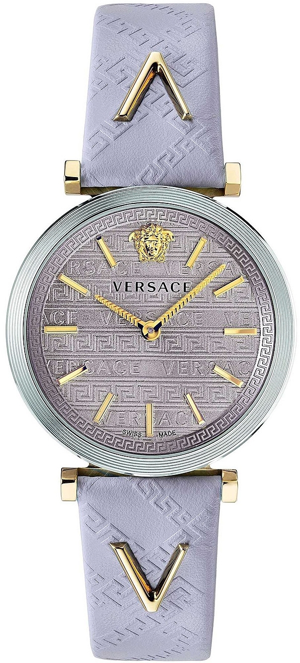 Versace Damklocka VELS00219 V Twist Silverfärgad/Läder Ø36 mm - Versace