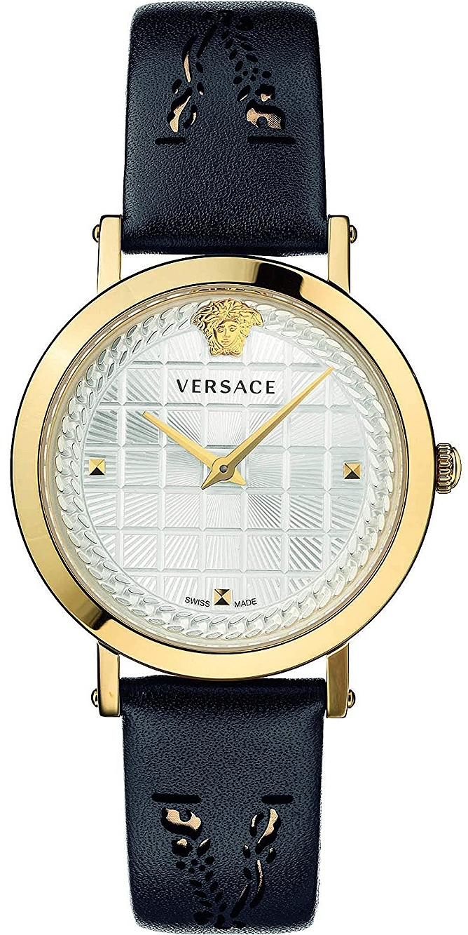 Versace Damklocka VELV00420 Medusa Silverfärgad/Läder Ø37 mm - Versace