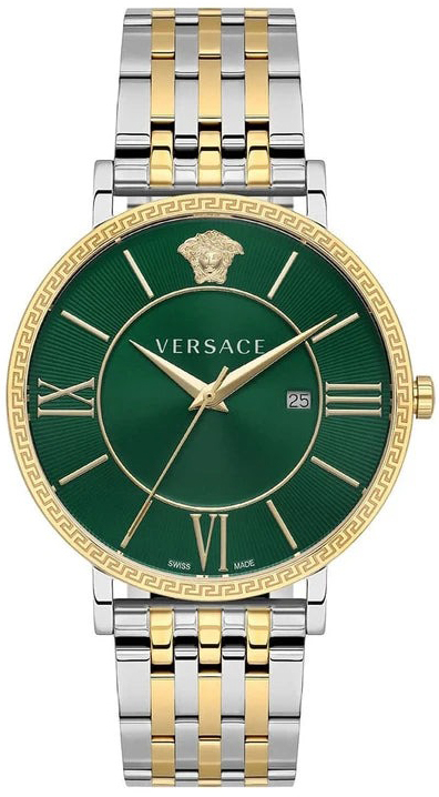 Versace Herrklocka VENCA0224 V Eternal Grön/Gulguldtonat stål Ø42