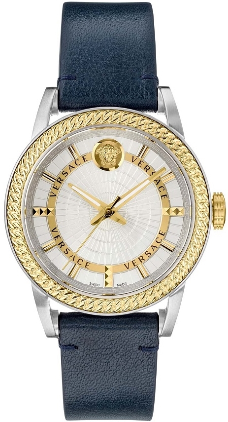 Versace Herrklocka VEPO00120 Silverfärgad/Läder Ø42 mm - Versace