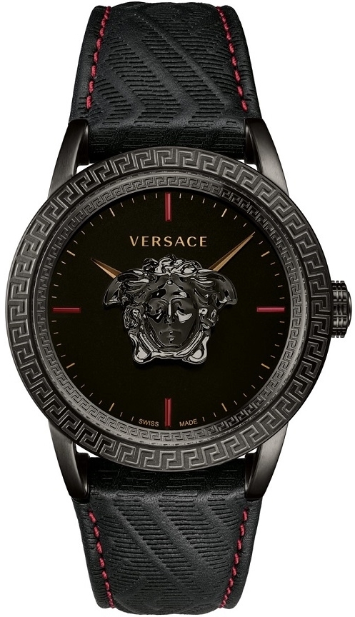 Versace Herrklocka VERD00218 Palazzo Empire Svart/Läder Ø43 mm - Versace