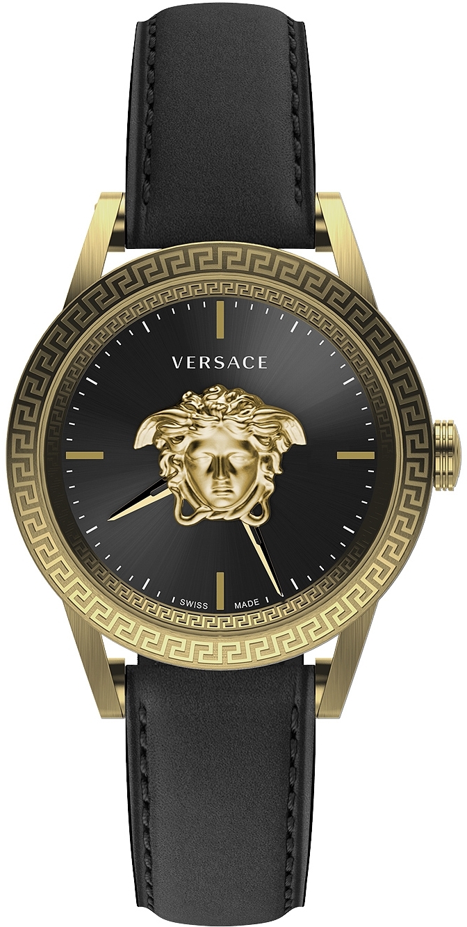 Versace Herrklocka VERD01320 Palazzo 43mm Svart/Läder Ø43 mm - Versace