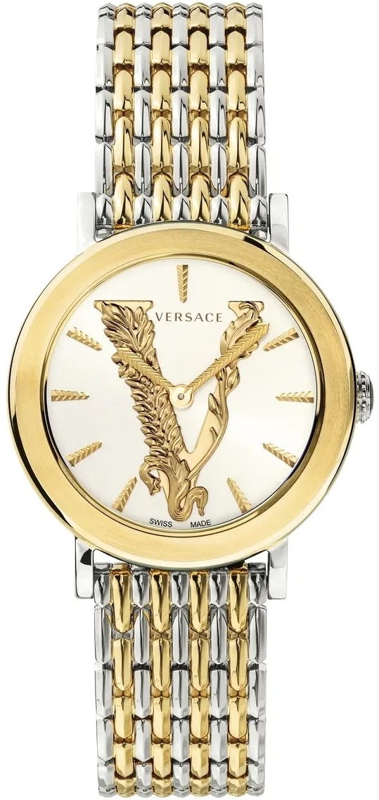Versace Damklocka VERI00720 Virtus Silverfärgad/Stål Ø36 mm - Versace