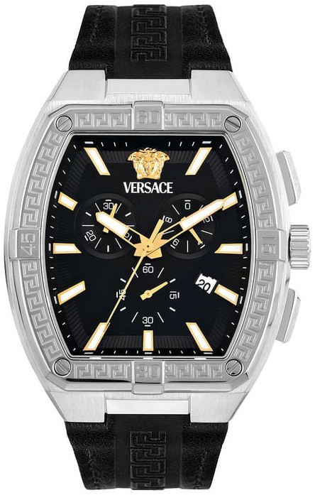 Versace Herrklocka VESCA0124 Classic Svart/Läder - Versace
