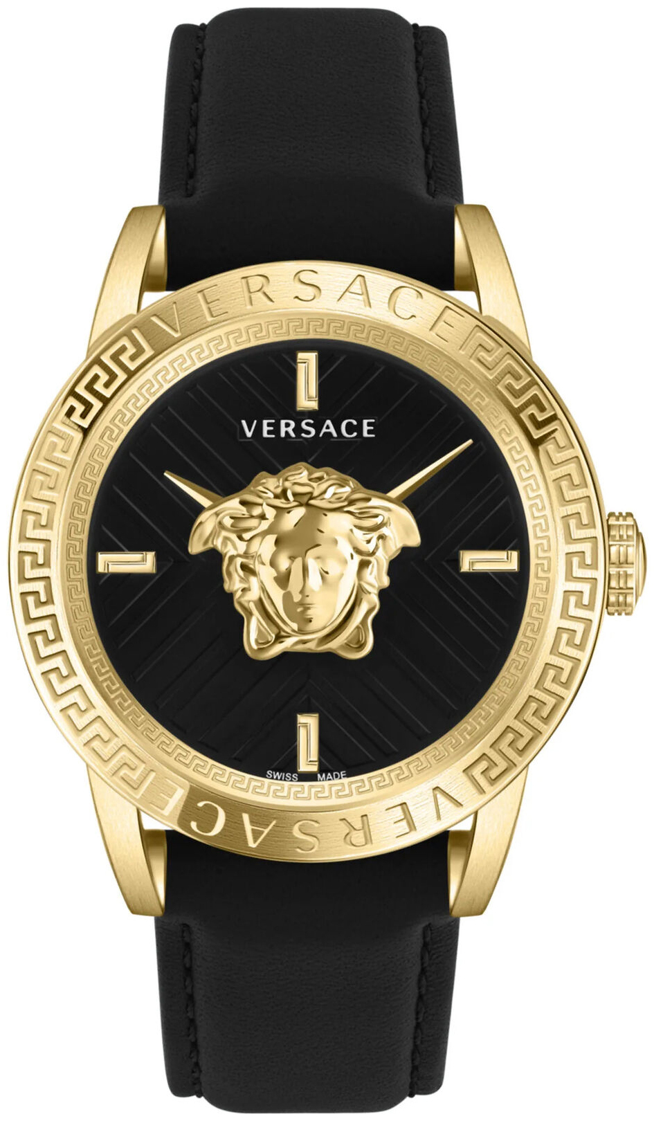 Versace Herrklocka VESN00422 V Code Svart/Läder Ø43 mm - Versace