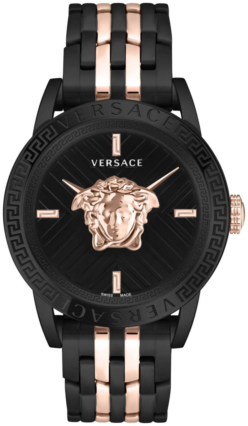 Versace Herrklocka VESN00622 V Code Svart/Roséguldstonat stål Ø43 - Versace