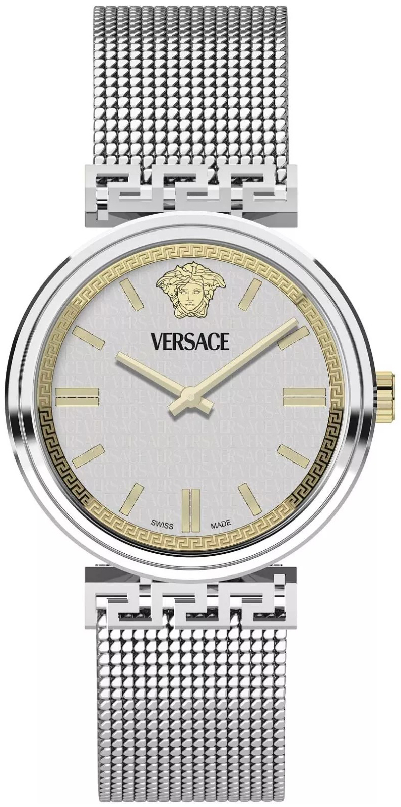 Versace Damklocka VETCA0424 Mythos Vit/Stål Ø36 mm - Versace