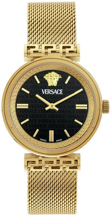 Versace Damklocka VETCA0724 Mythos Svart/Gulguldtonat stål Ø36 mm - Versace