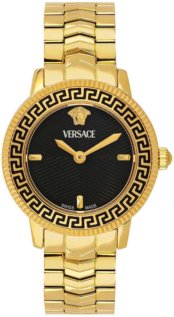 Versace Damklocka VEUCA0824 V Icon Svart/Gulguldtonat stål Ø30 mm - Versace
