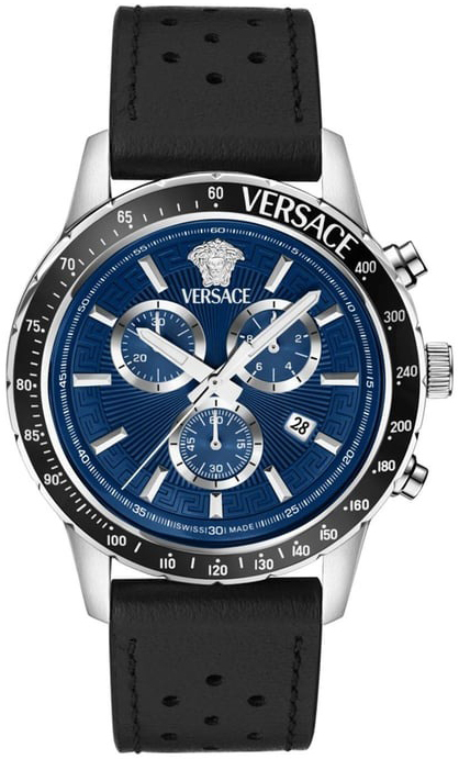 Versace Herrklocka VEZCA0124 Sport Blå/Läder Ø44 mm - Versace