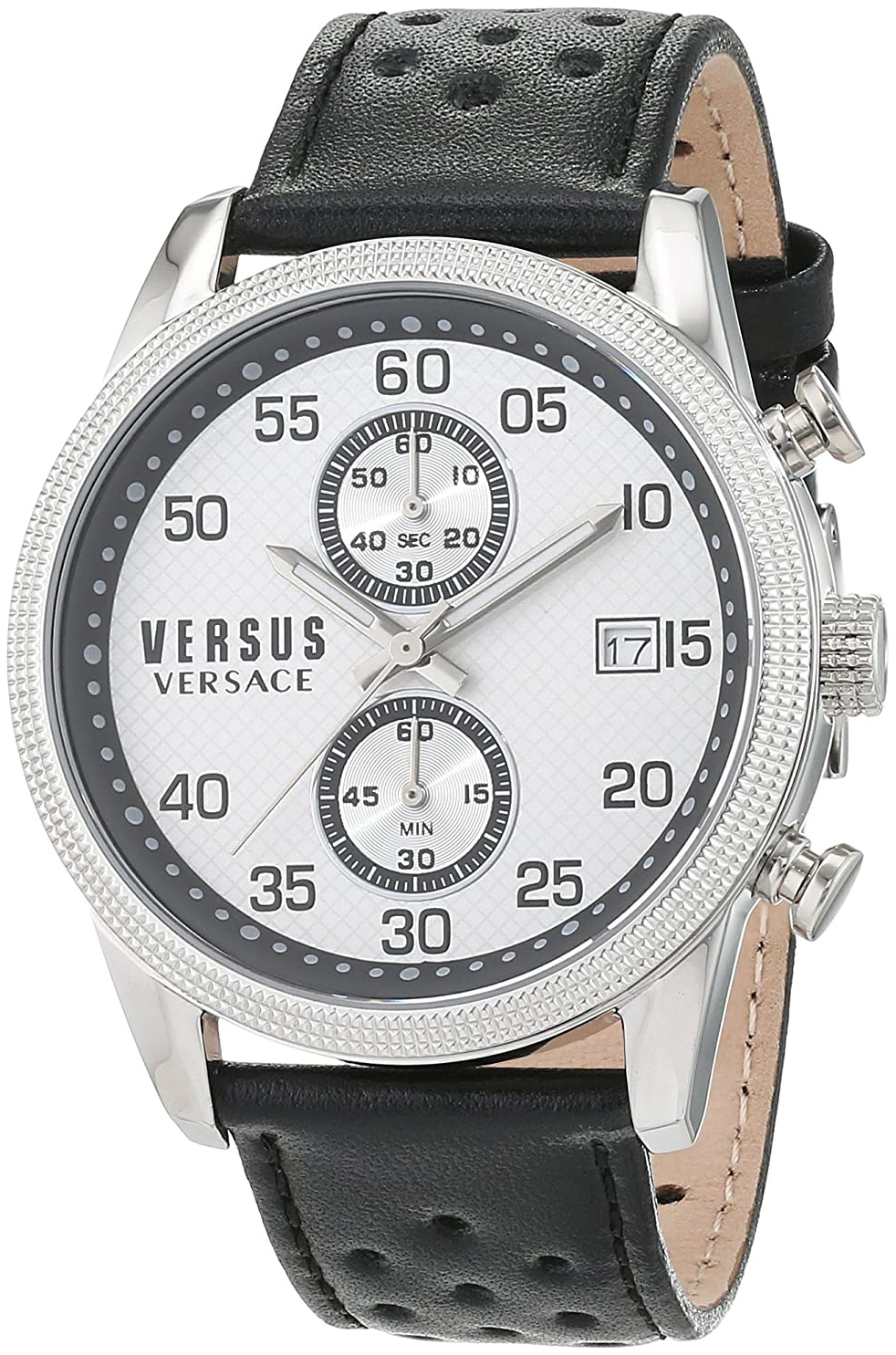 Versus by Versace Herrklocka S66060016 Silverfärgad/Läder Ø44 mm - Versus by Versace