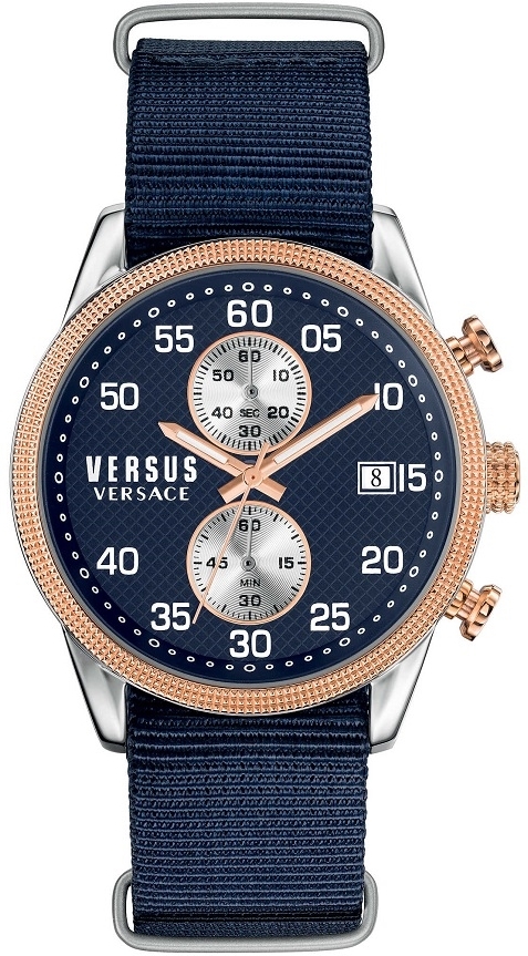 Versus by Versace Herrklocka S66090016 Blå/Textil Ø44 mm - Versus by Versace