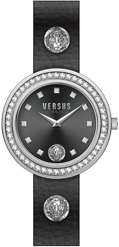 Versus by Versace Damklocka VSPCG1121 Carnaby Street Svart/Läder - Versus by Versace