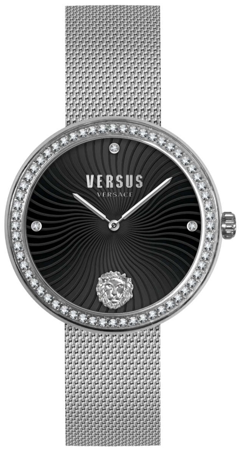 Versus by Versace Damklocka VSPEN2721 Lea Svart/Stål Ø35 mm - Versus by Versace