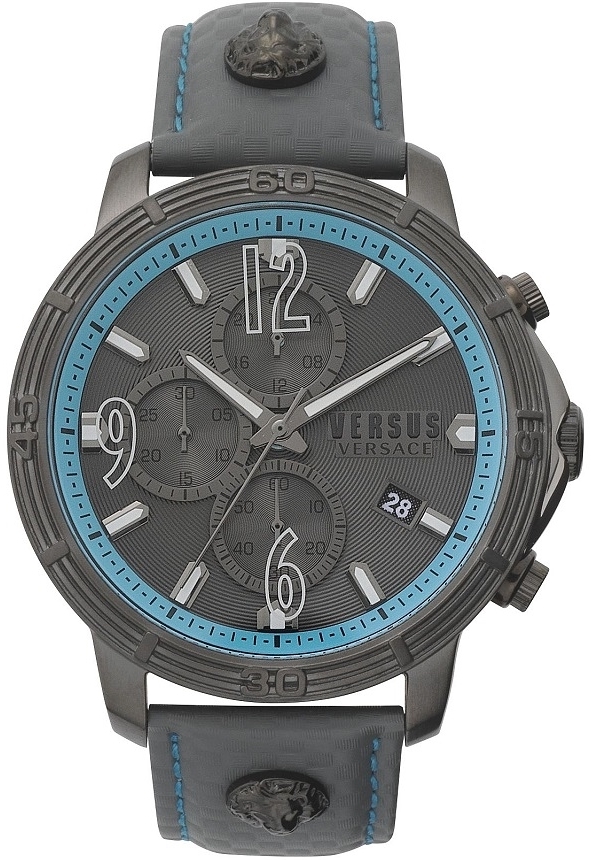 Versus by Versace Herrklocka VSPHJ0420 Grå/Läder Ø42 mm - Versus by Versace