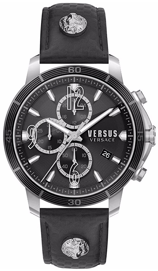 Versus by Versace Herrklocka VSPHJ1021 Bicocca Svart/Läder Ø48 mm - Versus by Versace
