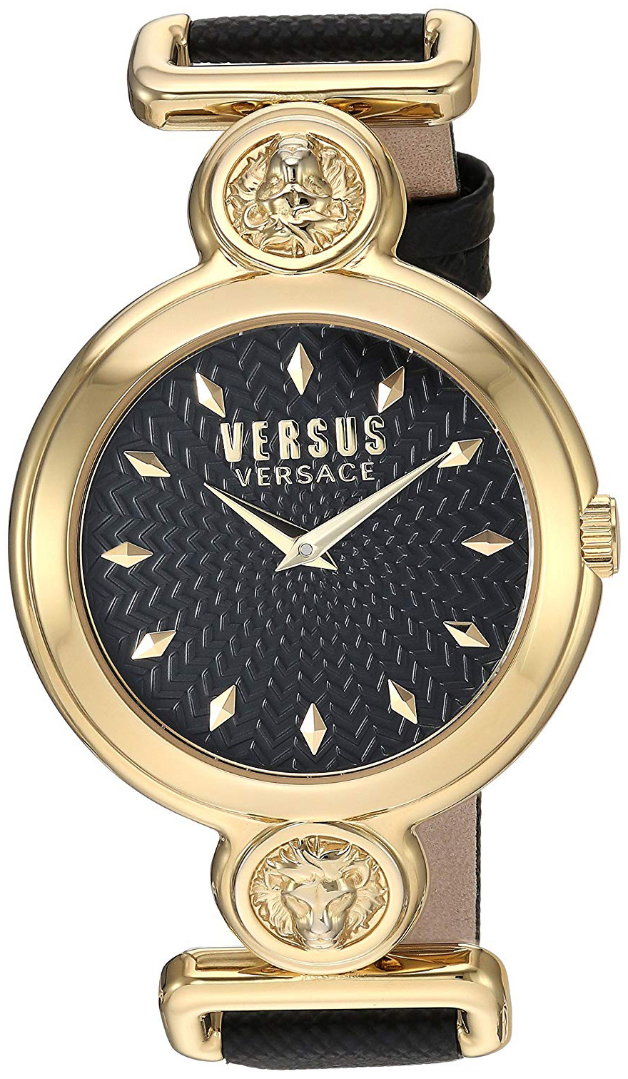 Versus by Versace Damklocka VSPOL3118 Sunnyridge Svart/L&auml;der &Oslash;34 mm