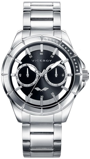 Viceroy Herrklocka 401053-57 Classic Svart/Stål Ø42 mm - Viceroy