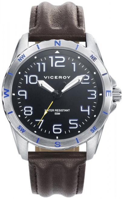 Viceroy Damklocka 401167-55 Classic Svart/Läder Ø38 mm - Viceroy