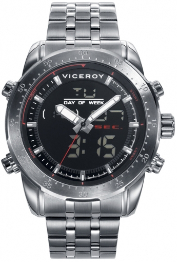 Viceroy Herrklocka 401183-57 Classic Svart/St&aring;l &Oslash;44 mm