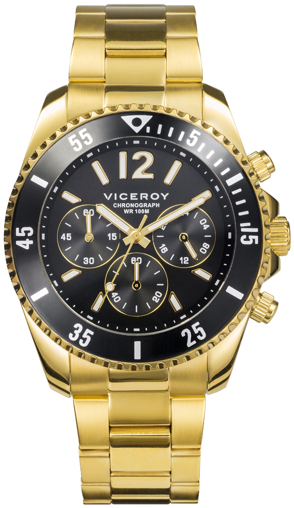 Viceroy Herrklocka 401225-95 Classic Svart/Stål Ø43 mm - Viceroy