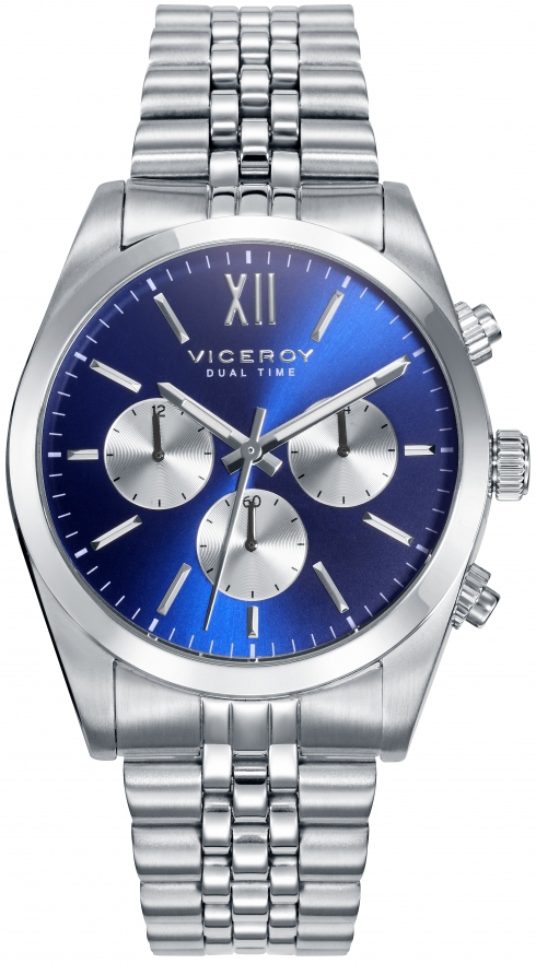 Viceroy Herrklocka 42423-33 Classic Blå/Stål Ø41 mm - Viceroy