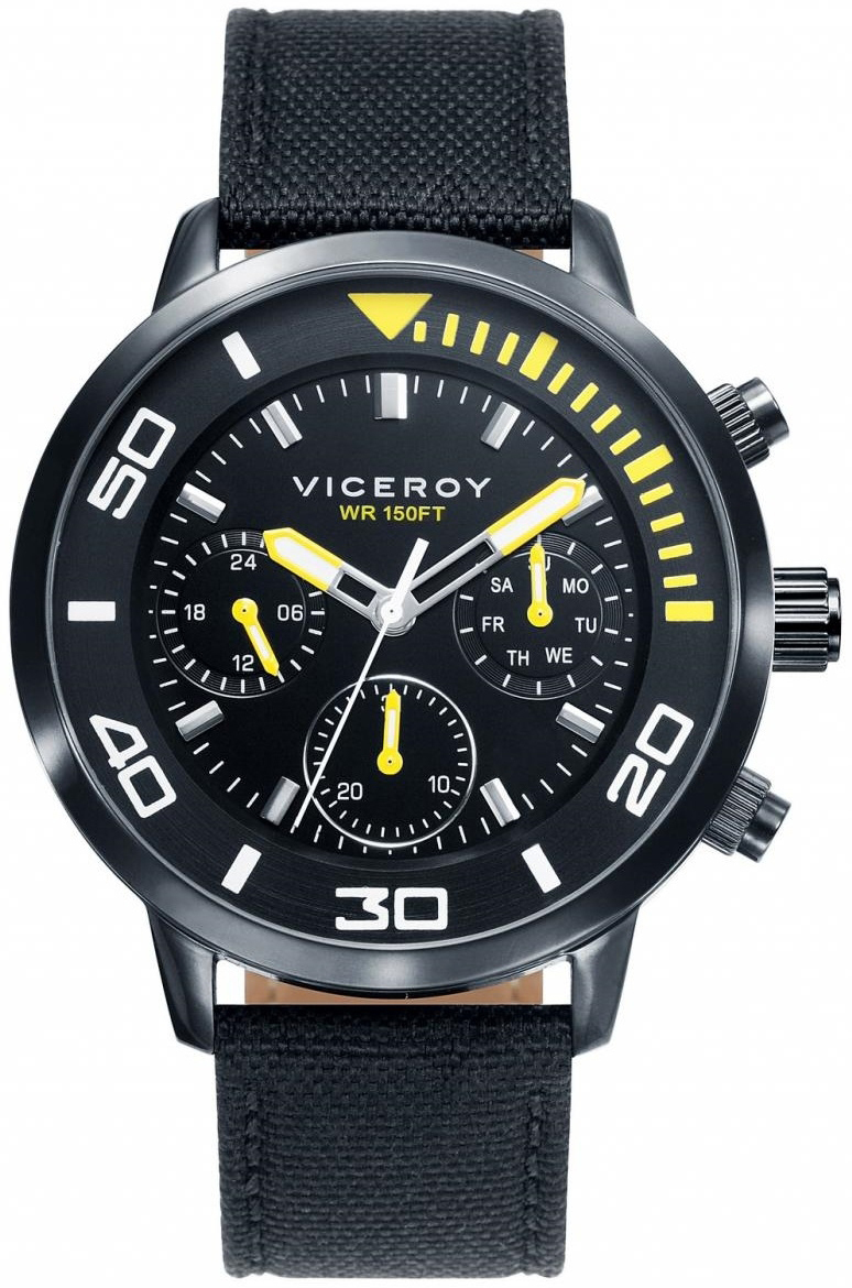 Viceroy Herrklocka 471027-57 Classic Svart/Textil &Oslash;43 mm