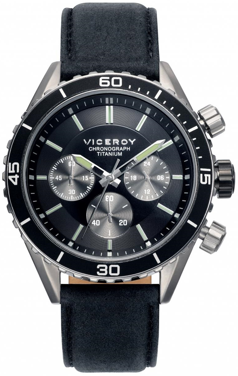 Viceroy Herrklocka 471041-57 Classic Svart/L&auml;der &Oslash;42 mm