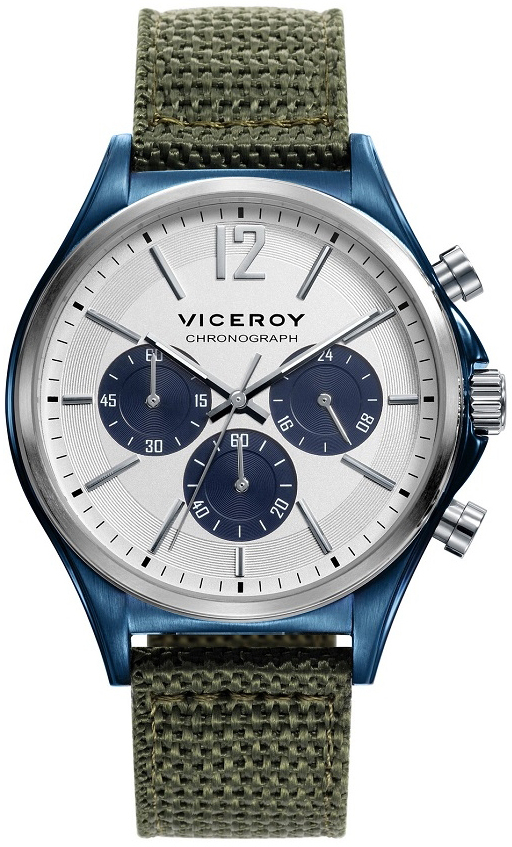 Viceroy Herrklocka 471109-05 Classic Vit/Textil Ø42 mm - Viceroy
