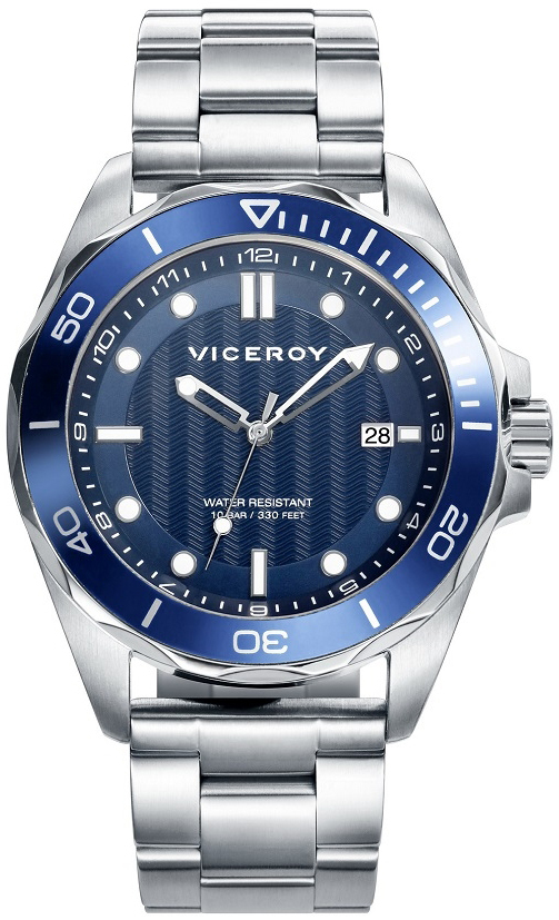 Viceroy Herrklocka 471163-37 Classic Bl&aring;/St&aring;l &Oslash;43 mm