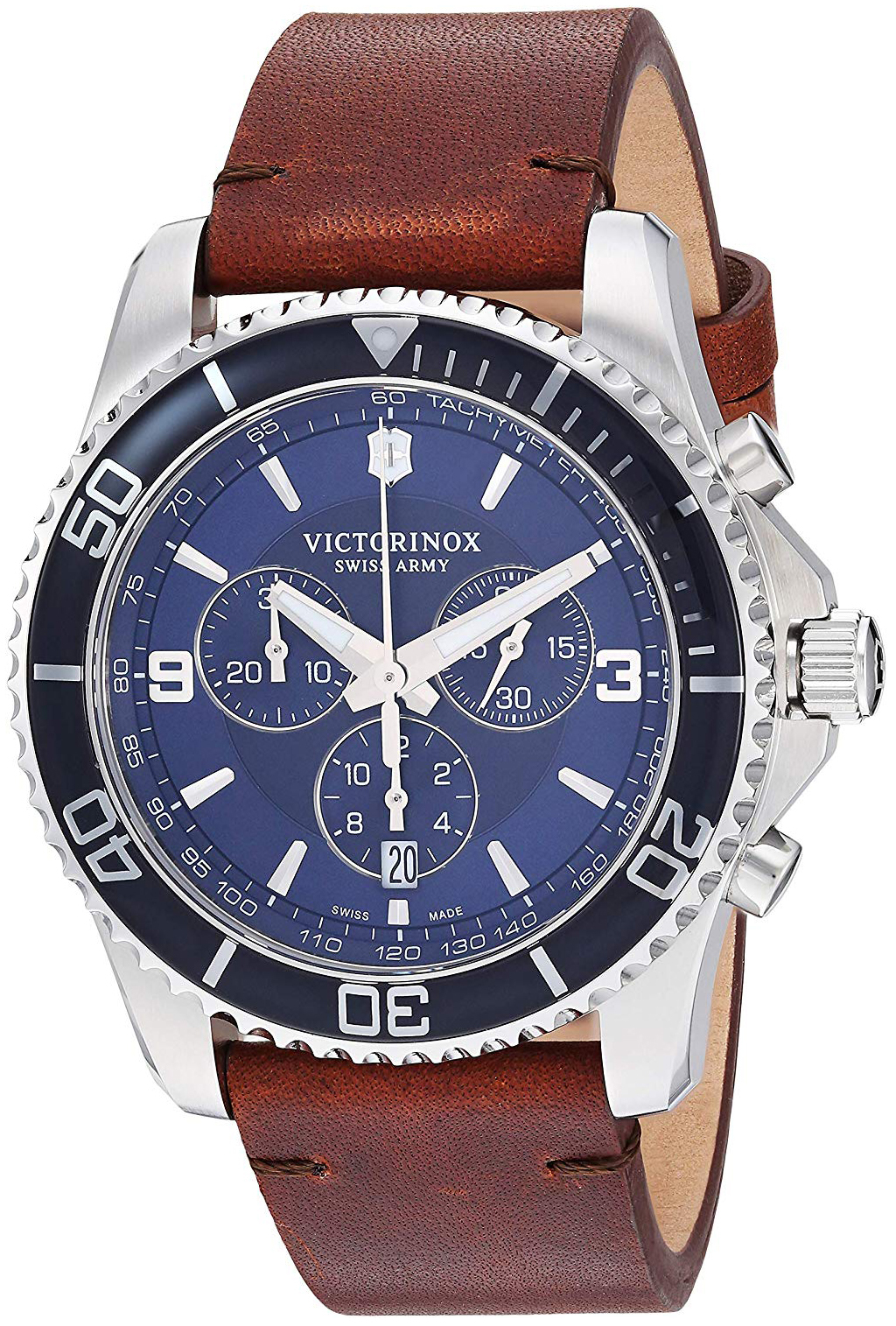 Victorinox Herrklocka 241865 Maverick Blå/Läder Ø43 mm - Victorinox